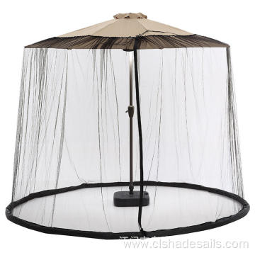 Patio Adjustable Garden Umbrella Polyester Mosquito Netting